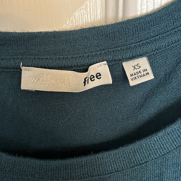 Teal cropped Wilfred Free top - Picture 2 of 4